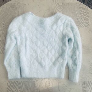 Abercrombie Kids Soft Blue Cable Knit Sweater Never Worn